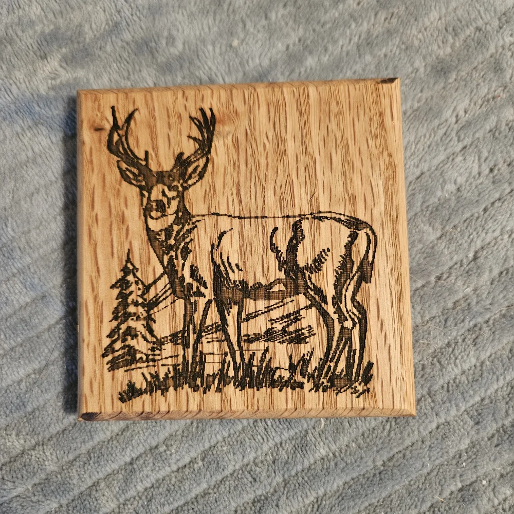 Harley-Davidson Wooden Coasters Set